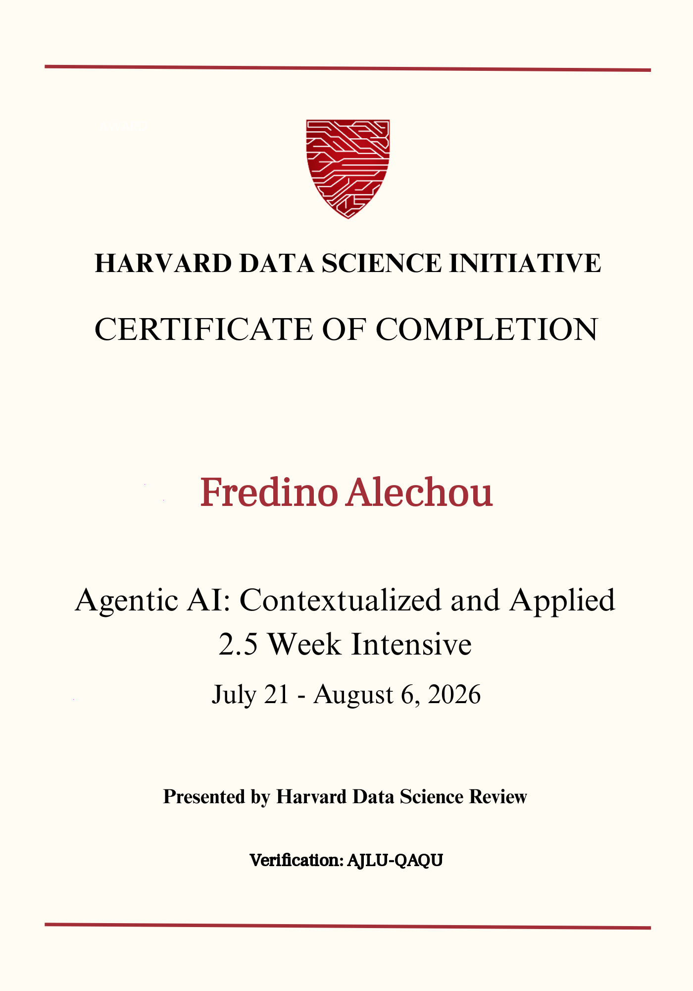 User Certificate