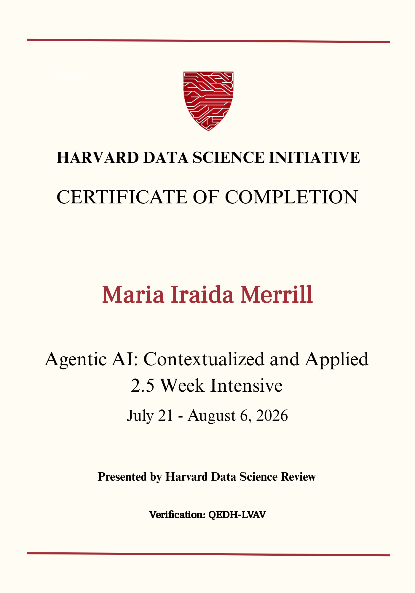 User Certificate
