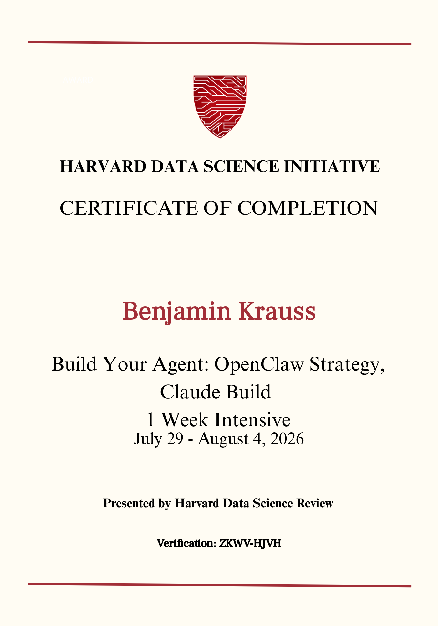 User Certificate