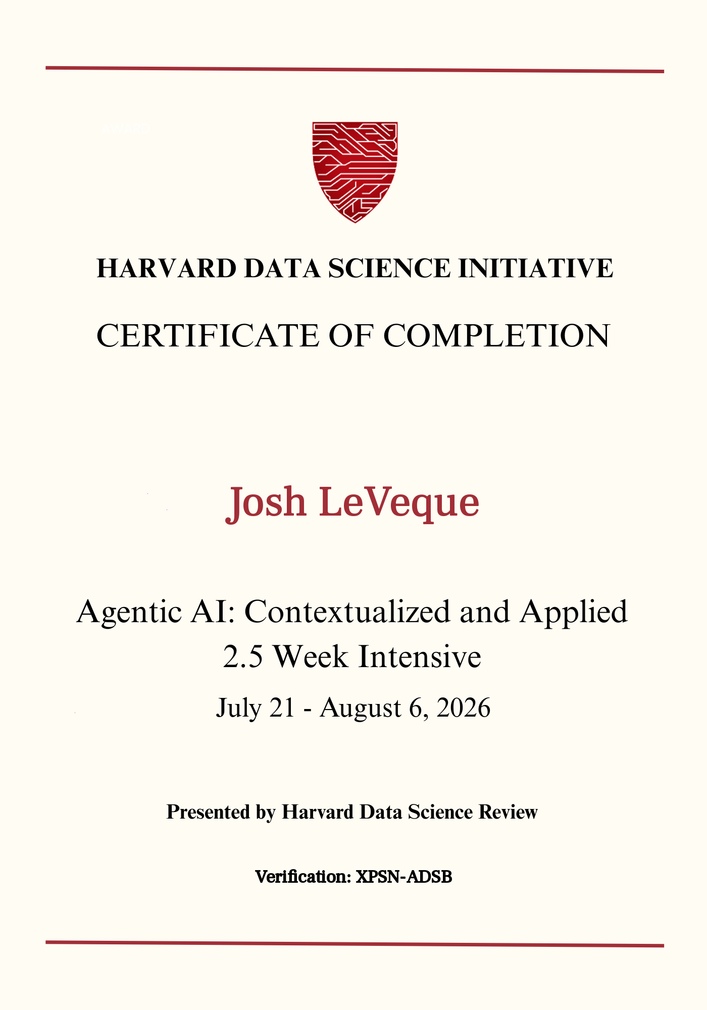 User Certificate