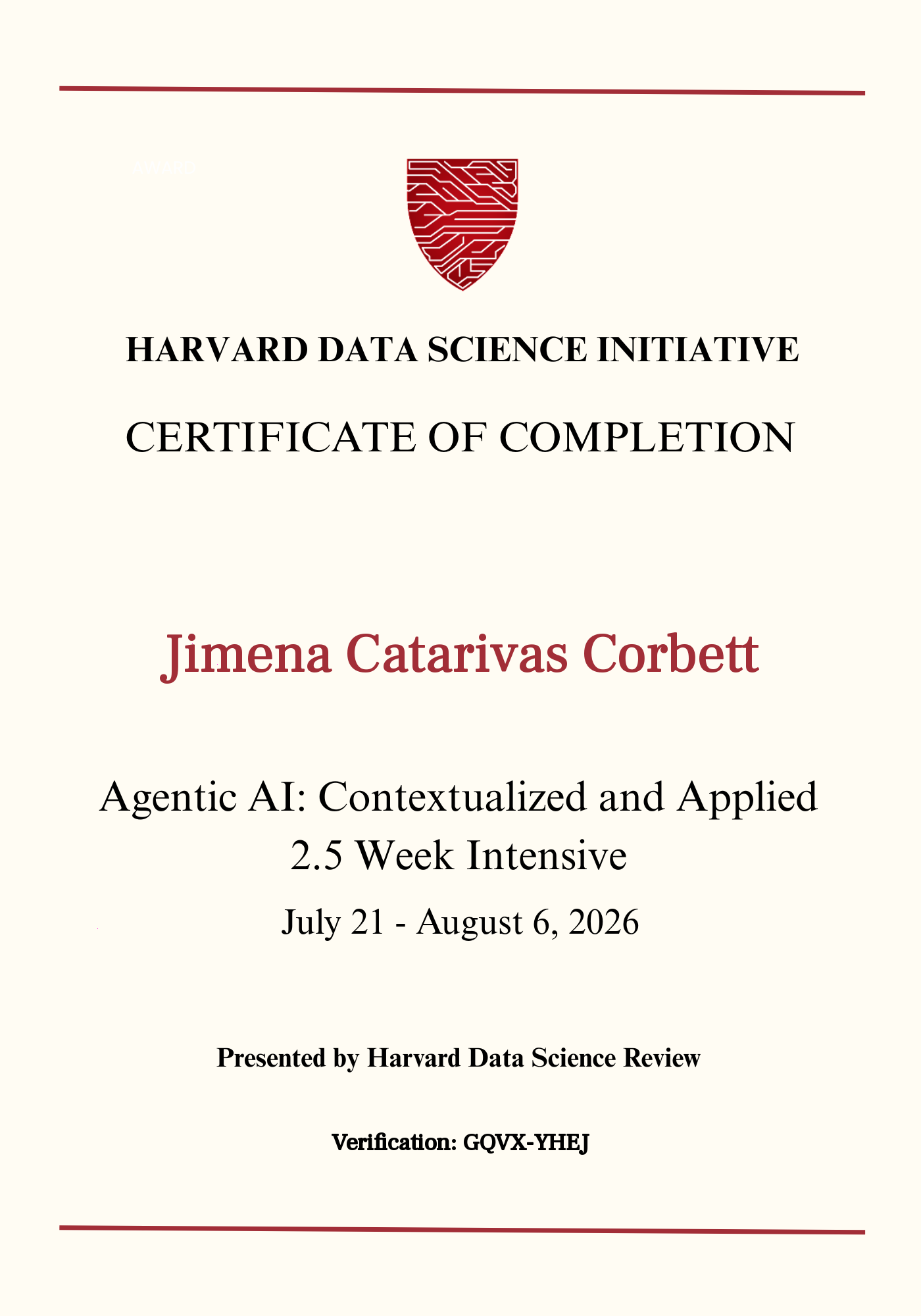 User Certificate