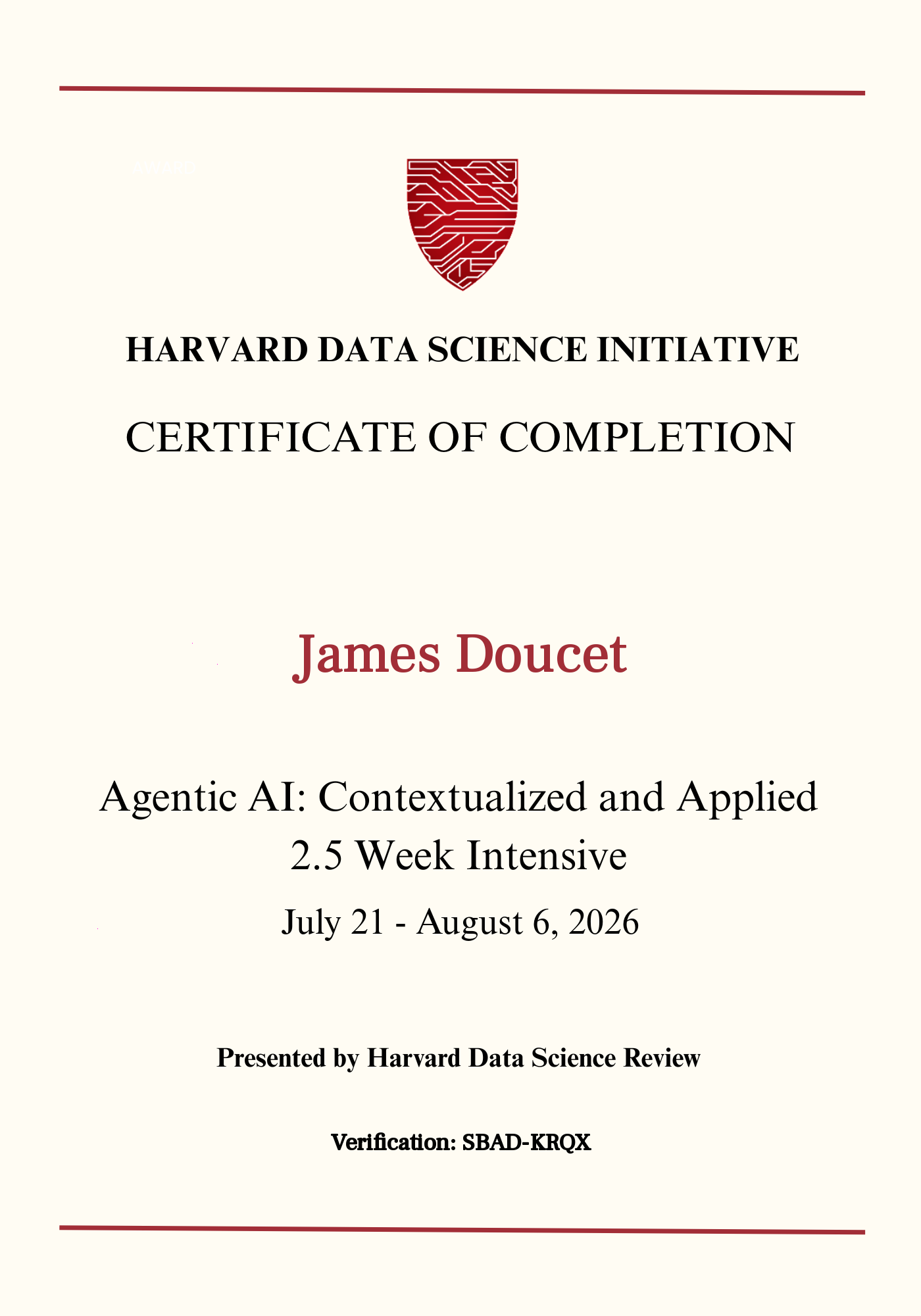 User Certificate