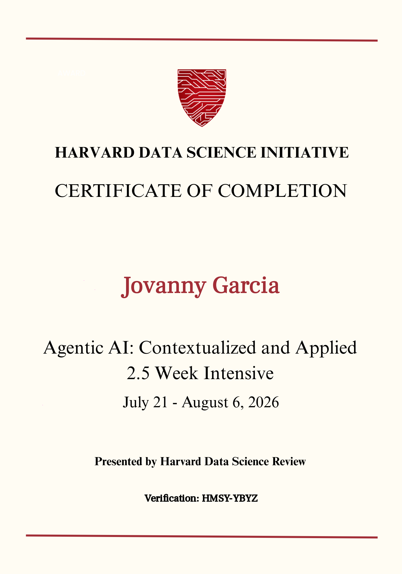 User Certificate