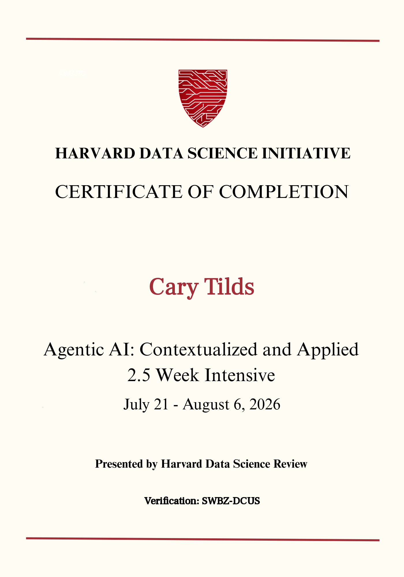 User Certificate