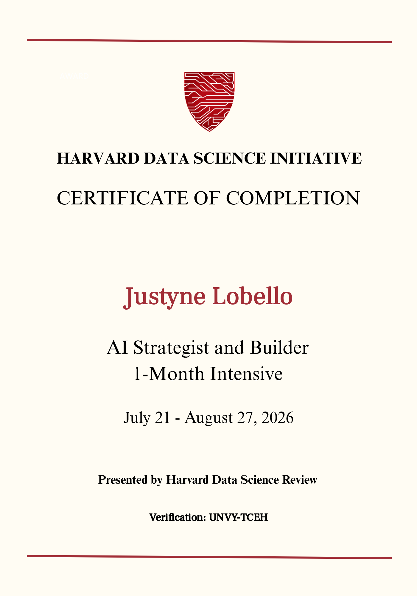 User Certificate
