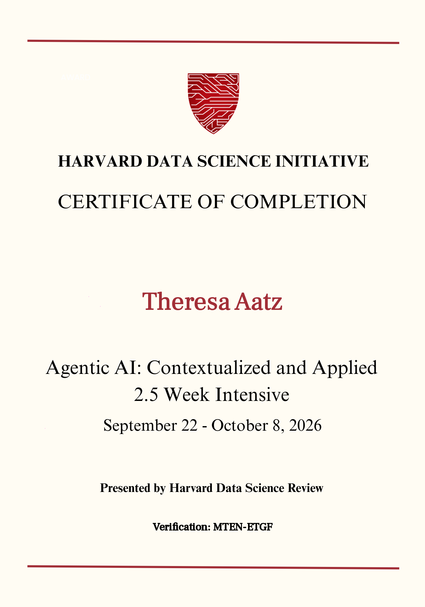 User Certificate