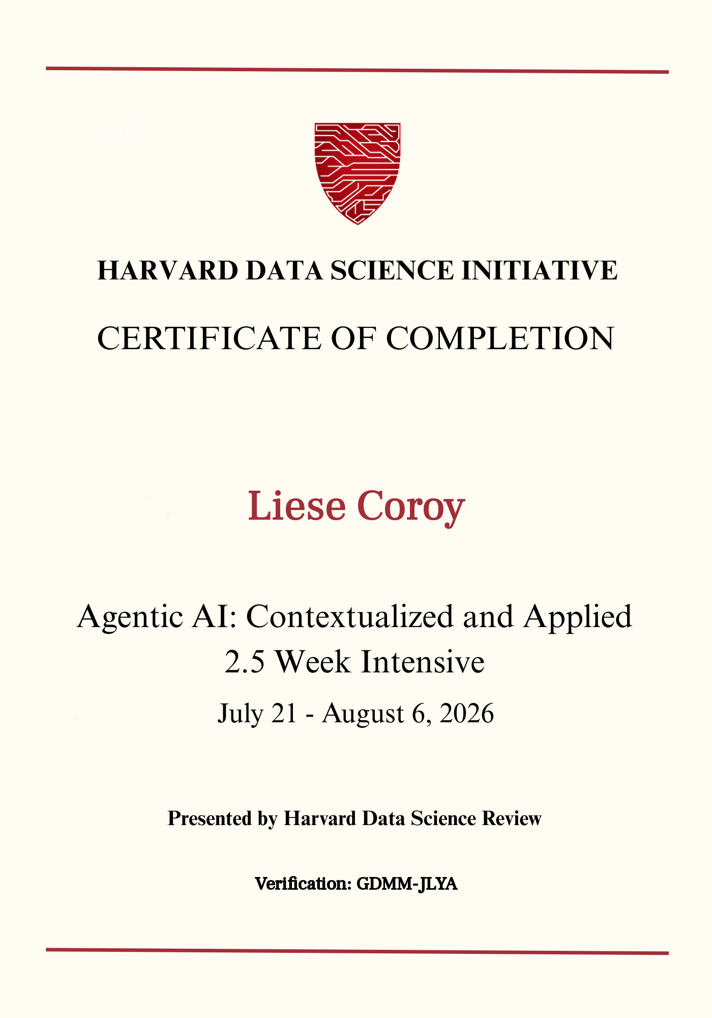 User Certificate