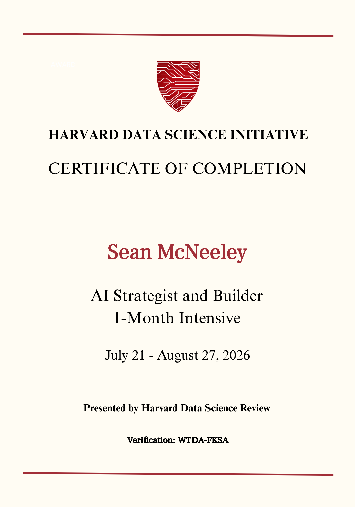 User Certificate